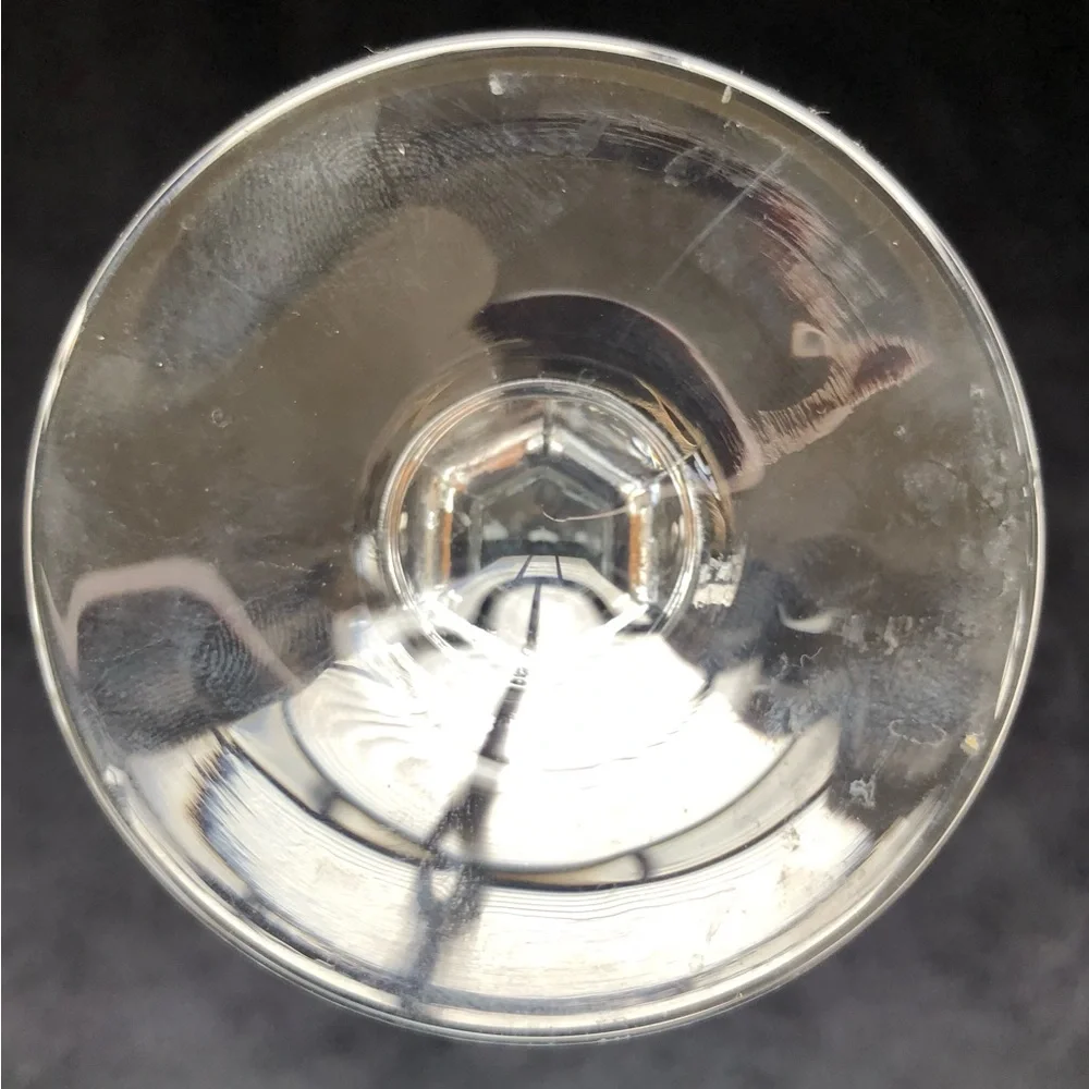 2002 Half Moon Bay Art & Pumpkin Festival Wine Glass Hexagonal Stem